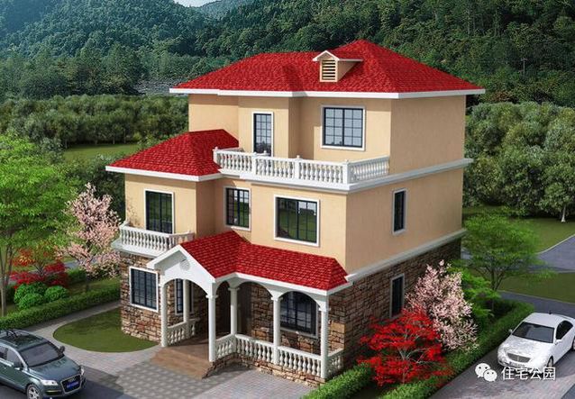 看看這套小別墅，搞定挑空客廳、旋轉(zhuǎn)樓梯只要25萬(wàn)！