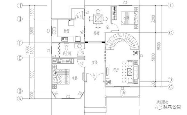 看看這套小別墅，搞定挑空客廳、旋轉(zhuǎn)樓梯只要25萬(wàn)！