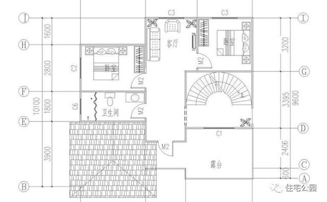 看看這套小別墅，搞定挑空客廳、旋轉(zhuǎn)樓梯只要25萬(wàn)！