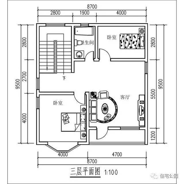 8.7X9.5米農(nóng)村3層別墅，22萬(wàn)？實(shí)拍！