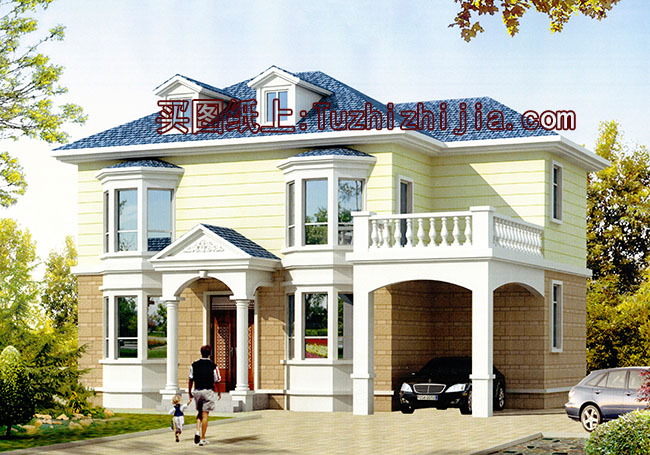 私人別墅房屋cad施工設計圖，造型精致、美觀