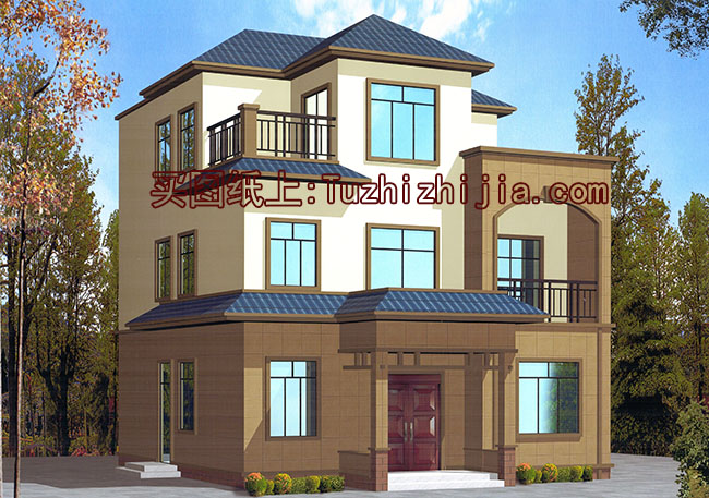 預(yù)算20萬(wàn)的農(nóng)村三層房屋設(shè)計(jì)圖方案，帶外觀效果圖