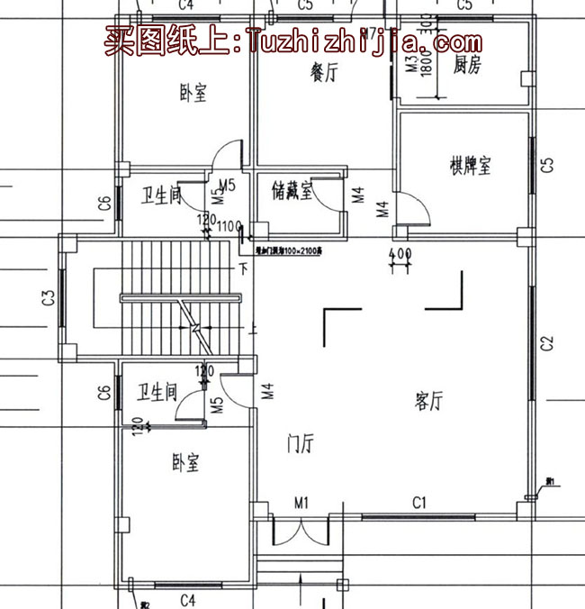 農(nóng)村三層復式樓房住宅設(shè)計圖，私人別墅設(shè)計