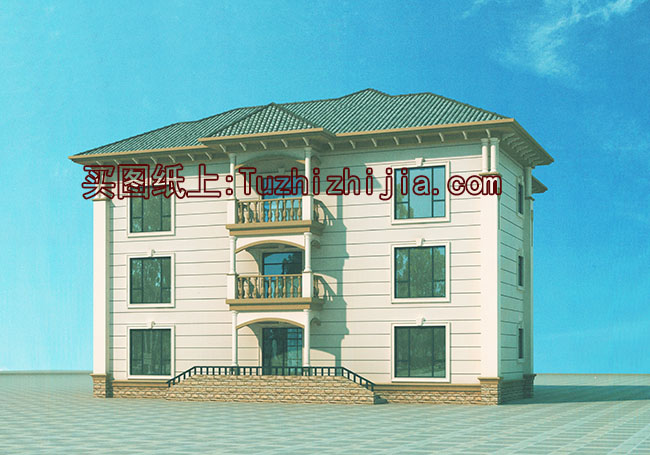 大平方大面積別墅設(shè)計(jì)方案圖，樓中樓客廳中空