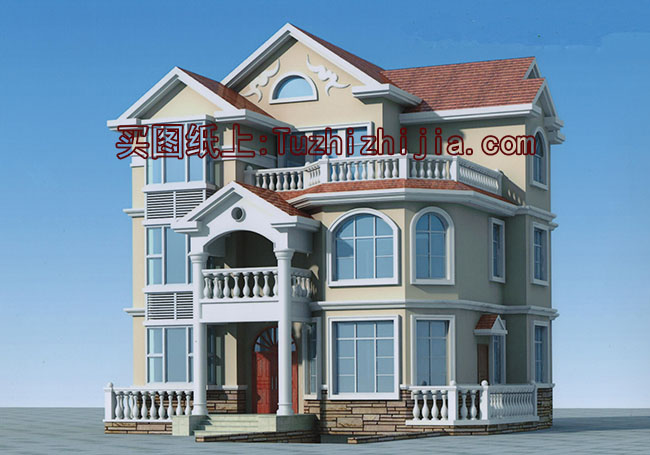 高端三層帶地下室別墅房屋設(shè)計(jì)圖方案及效果圖