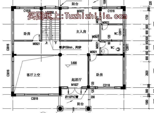 新農(nóng)村三層樓房住宅設(shè)計方案，戶型圖、效果圖、全套施工圖