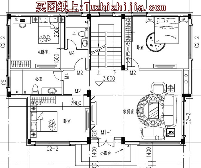 帶車庫徽派風(fēng)格三層別墅房屋設(shè)計(jì)圖，新農(nóng)村住宅設(shè)計(jì)推薦