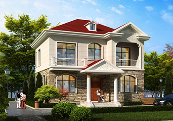 100平二層精致小別墅房屋設計圖，外觀精致、漂亮