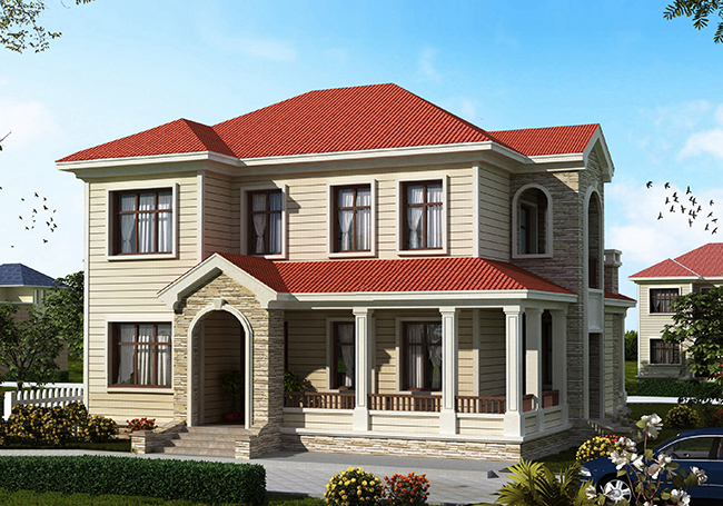 125平兩層別墅房屋設(shè)計(jì)圖，帶普通和復(fù)式兩個(gè)戶型