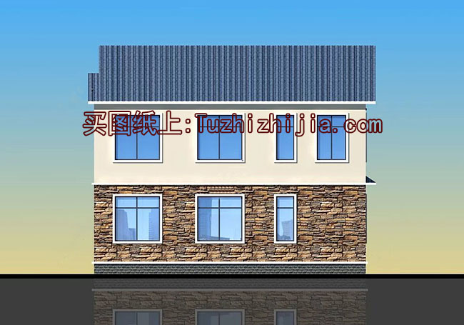 120平二層別墅房屋設(shè)計圖，造型美觀、現(xiàn)代