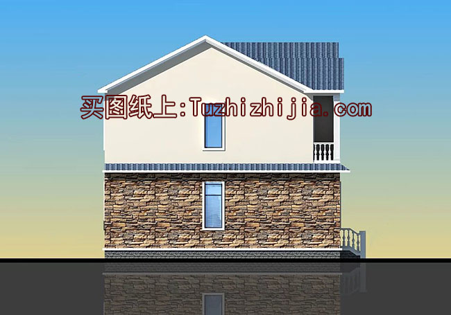 120平二層別墅房屋設(shè)計圖，造型美觀、現(xiàn)代