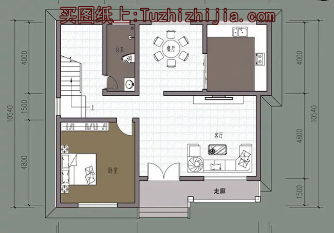 120平二層別墅房屋設(shè)計圖，造型美觀、現(xiàn)代