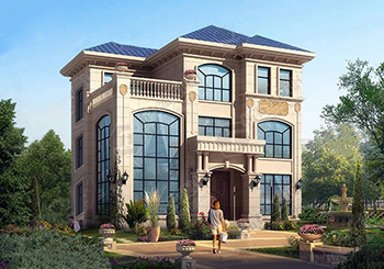 100平客廳挑高三層樓房設(shè)計圖，復式結(jié)構(gòu)