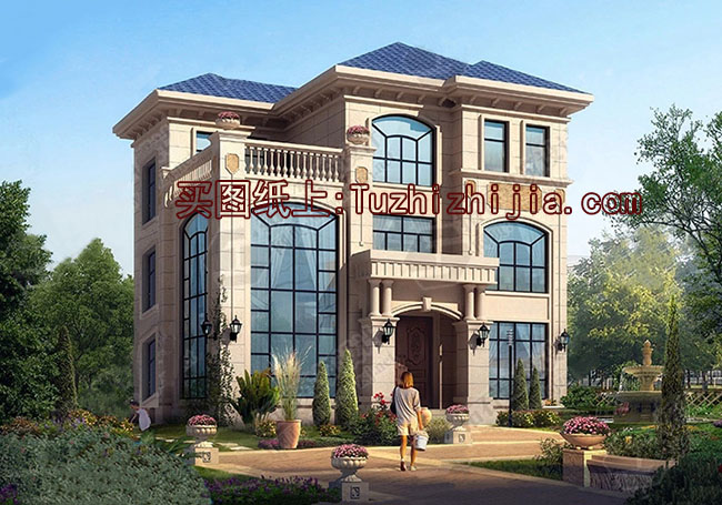 100平客廳挑高三層樓房設(shè)計(jì)圖，復(fù)式結(jié)構(gòu)