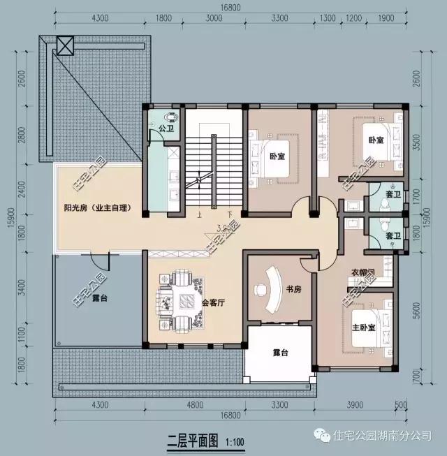 農(nóng)村二層別墅設計，柴火房，陽光房、帶地下室、竟然還有5個臥室！