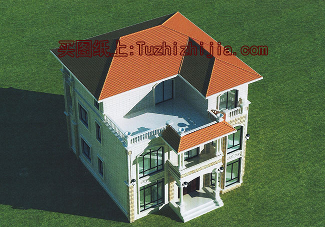 鄉(xiāng)村自建獨(dú)棟三層別墅樓房設(shè)計(jì)圖，預(yù)算30萬內(nèi)