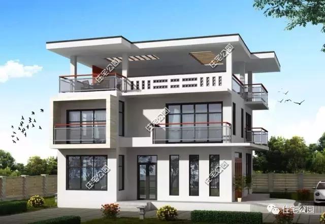120平農(nóng)村三層別墅，方正戶型、造價27萬！