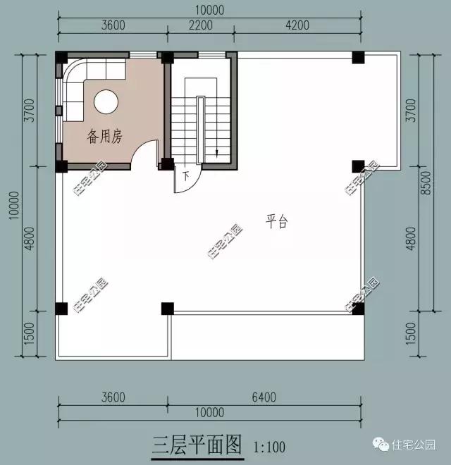 120平農(nóng)村三層別墅，方正戶型、造價27萬！