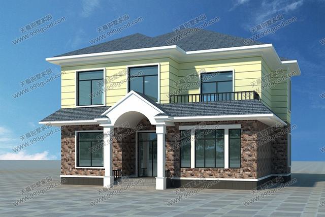 23萬自建農(nóng)村二層房屋設(shè)計(jì)，外墻很多款顏色可選！