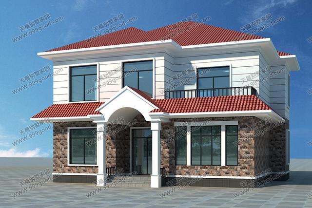 23萬自建農(nóng)村二層房屋設(shè)計(jì)，外墻很多款顏色可選！