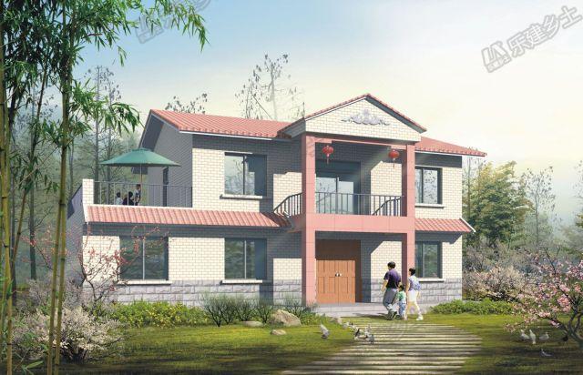 二層農(nóng)村小洋樓設(shè)計(jì)圖，功能齊全，造型美觀！