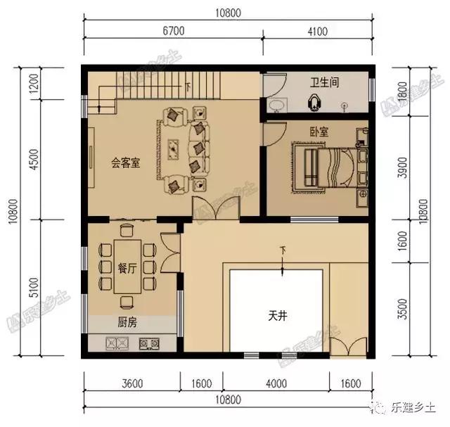 中式徽派二層房屋小院設(shè)計，戶型合理，蓋好后讓人羨慕不已！