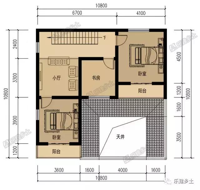 中式徽派二層房屋小院設(shè)計，戶型合理，蓋好后讓人羨慕不已！