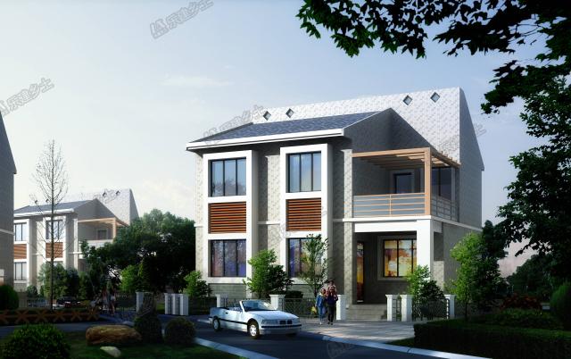 二層別墅設計，可獨棟可聯(lián)排，適合三代人居住