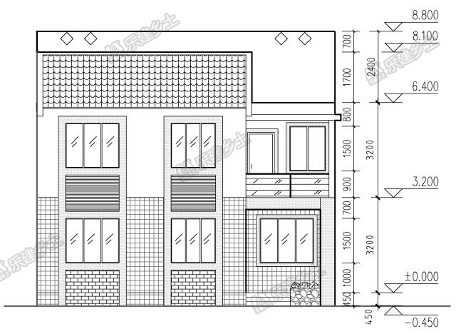 二層別墅設計，可獨棟可聯(lián)排，適合三代人居住