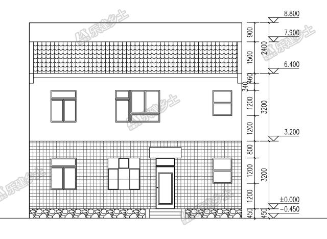二層別墅設計，可獨棟可聯(lián)排，適合三代人居住