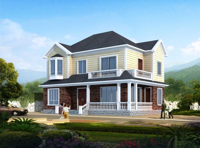 現(xiàn)代簡約二層小洋樓設(shè)計方案，完美布局，大氣美觀！