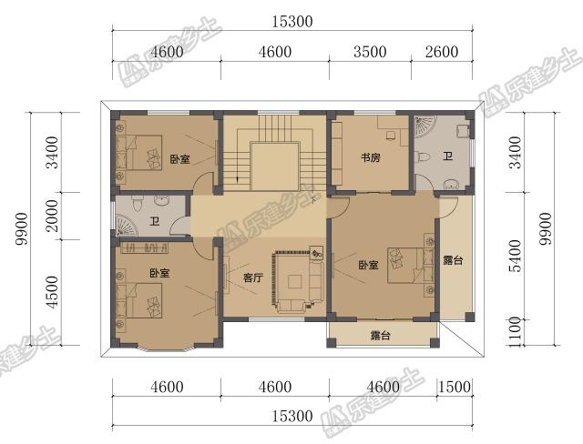 現(xiàn)代簡約二層小洋樓設(shè)計方案，完美布局，大氣美觀！