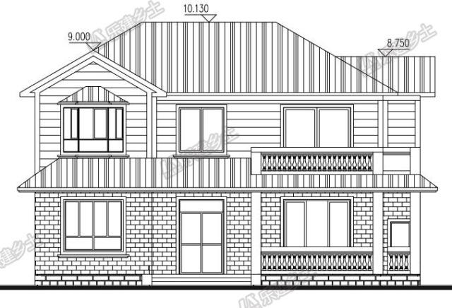 現(xiàn)代簡約二層小洋樓設(shè)計方案，完美布局，大氣美觀！