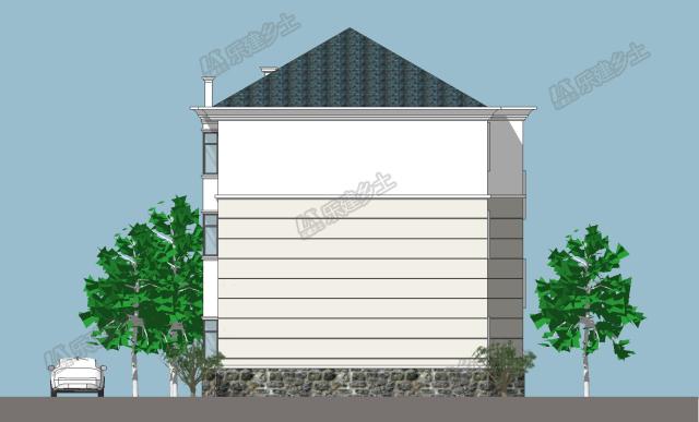 簡歐三層自建房設(shè)計(jì)，簡潔美觀，多代同堂都沒問題！
