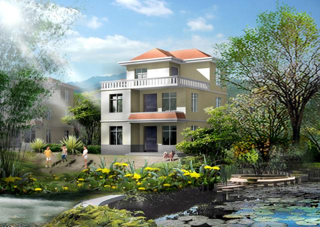 20萬自建三層新農(nóng)村別墅設(shè)計，獨具特色，有想蓋的沖動嗎？