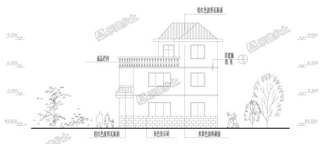 20萬自建三層新農(nóng)村別墅設(shè)計，獨具特色，有想蓋的沖動嗎？