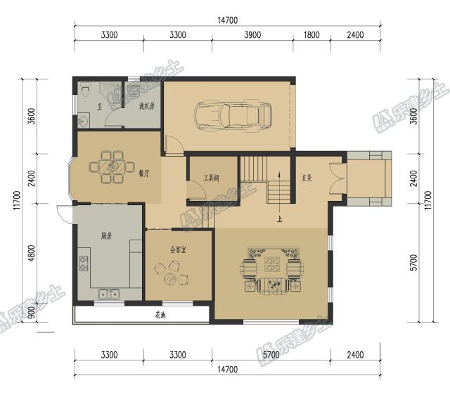 二層獨(dú)棟別墅設(shè)計(jì)帶屋頂花園，現(xiàn)代簡約型，你值得擁有！