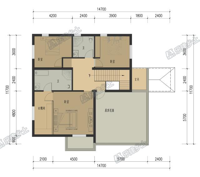 二層獨(dú)棟別墅設(shè)計(jì)帶屋頂花園，現(xiàn)代簡約型，你值得擁有！