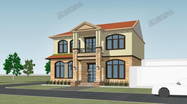 歐式二層別墅設(shè)計(jì)，布局合理，外觀精美！