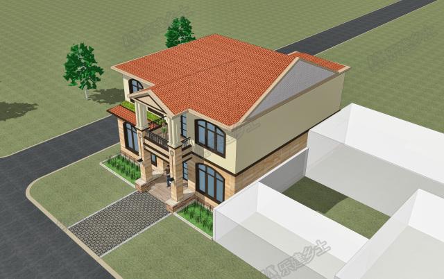 歐式二層別墅設(shè)計(jì)，布局合理，外觀精美！