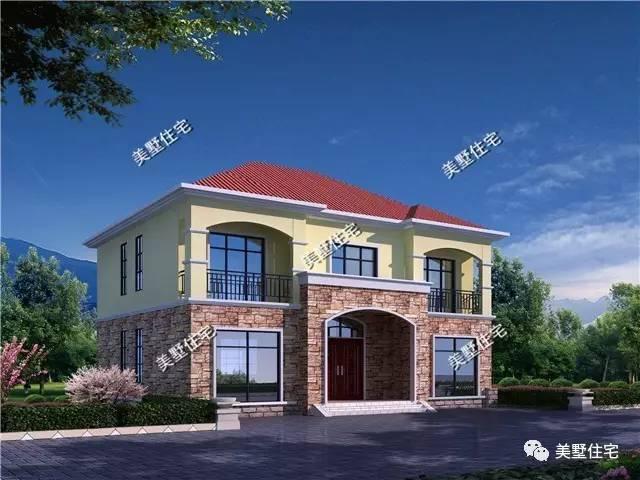 二層農(nóng)村別墅設(shè)計(jì)，5臥室8衛(wèi)生間，第一次見這種戶型！