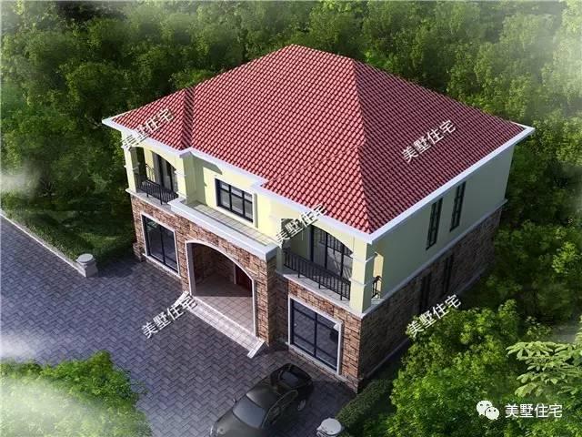 二層農(nóng)村別墅設(shè)計(jì)，5臥室8衛(wèi)生間，第一次見這種戶型！