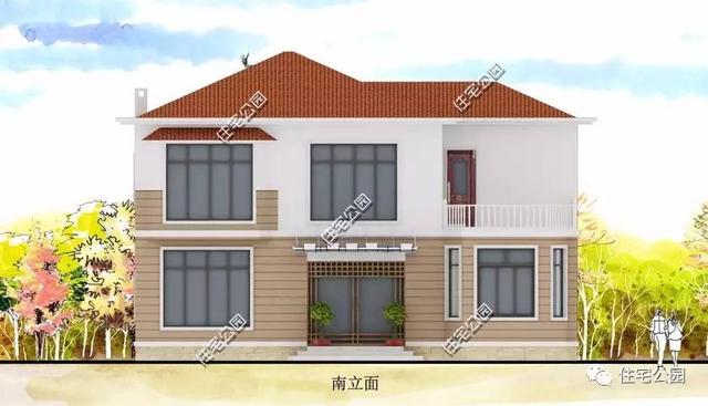 20萬(wàn)農(nóng)村自建二層小別墅設(shè)計(jì)，戶(hù)型不大但很經(jīng)典，建房首選！