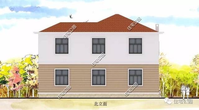 20萬(wàn)農(nóng)村自建二層小別墅設(shè)計(jì)，戶(hù)型不大但很經(jīng)典，建房首選！