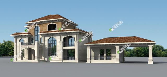 農(nóng)村自建豪華三層別墅設(shè)計施工圖紙，明星豪宅也不過如此！