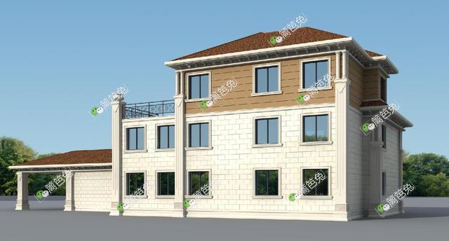 農(nóng)村自建豪華三層別墅設(shè)計施工圖紙，明星豪宅也不過如此！