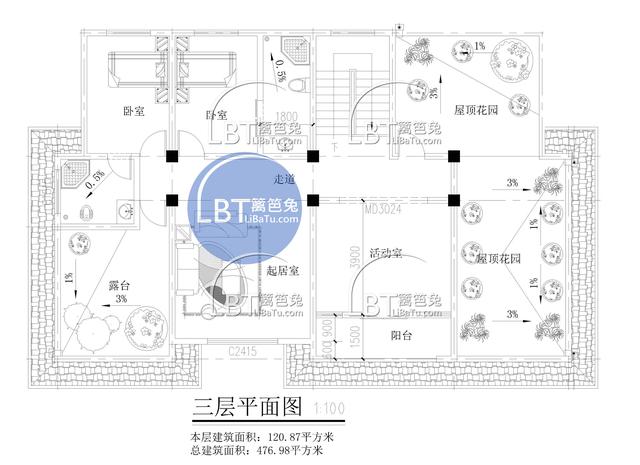 農(nóng)村自建豪華三層別墅設(shè)計施工圖紙，明星豪宅也不過如此！