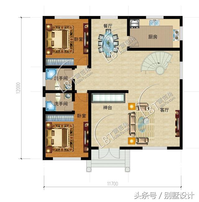 新農(nóng)村自建三層別墅，大氣敞亮，戶型合理，完美利用！