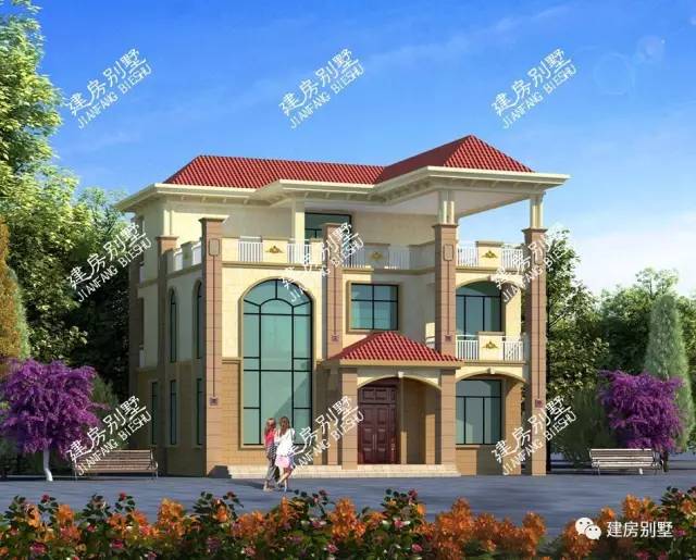 三層農(nóng)村豪華別墅設(shè)計圖，在老家自建房首選！