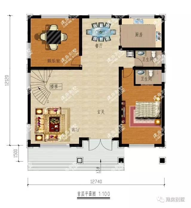 三層農(nóng)村豪華別墅設(shè)計圖，在老家自建房首選！